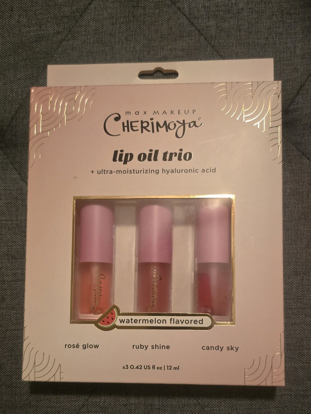Lip Oil Trio - Pink Shades (Rosé Glow, Ruby Shine, Candy Sky)